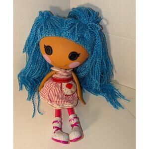 LalaLoopsy 12" Mittens Fluff n Stuff Blue Hair Loopy Yarn Doll Retired